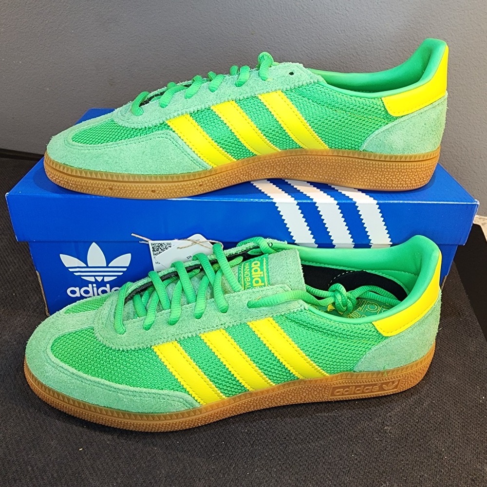 Adidas Handball Spezial Energy Green Pure Sulfur Gum Men's Size 8 JH5444 NEW